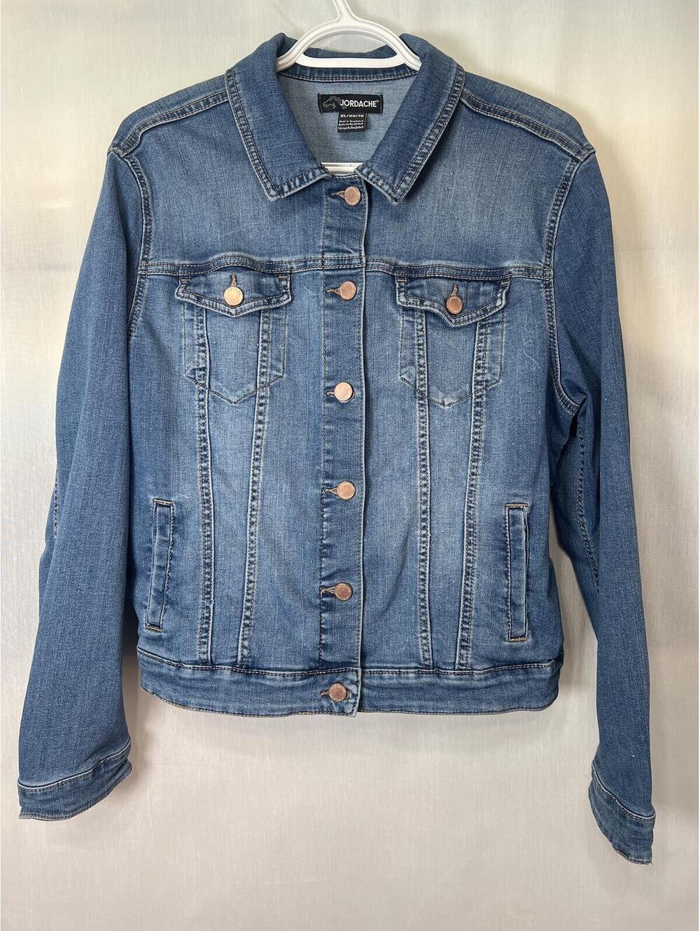 Jordache Jean Jacket Women's XL Denim Jacket